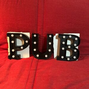high end plastic letters with lights, very sturdy
